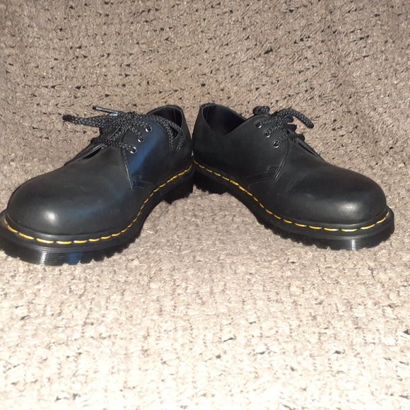 DR. DOC MARTENS-30679-Black Leather Oxfords-3 Eye-Sz 7Men/8Women-NEW/NO BOX - Picture 4 of 9